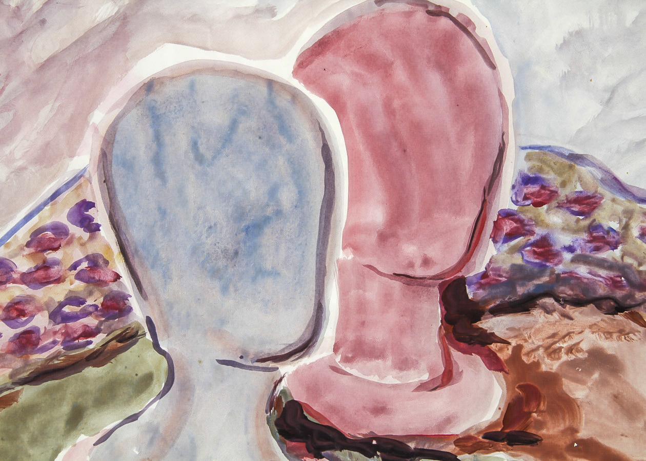 Vera Indenbaum Watercolor Painting on Paper