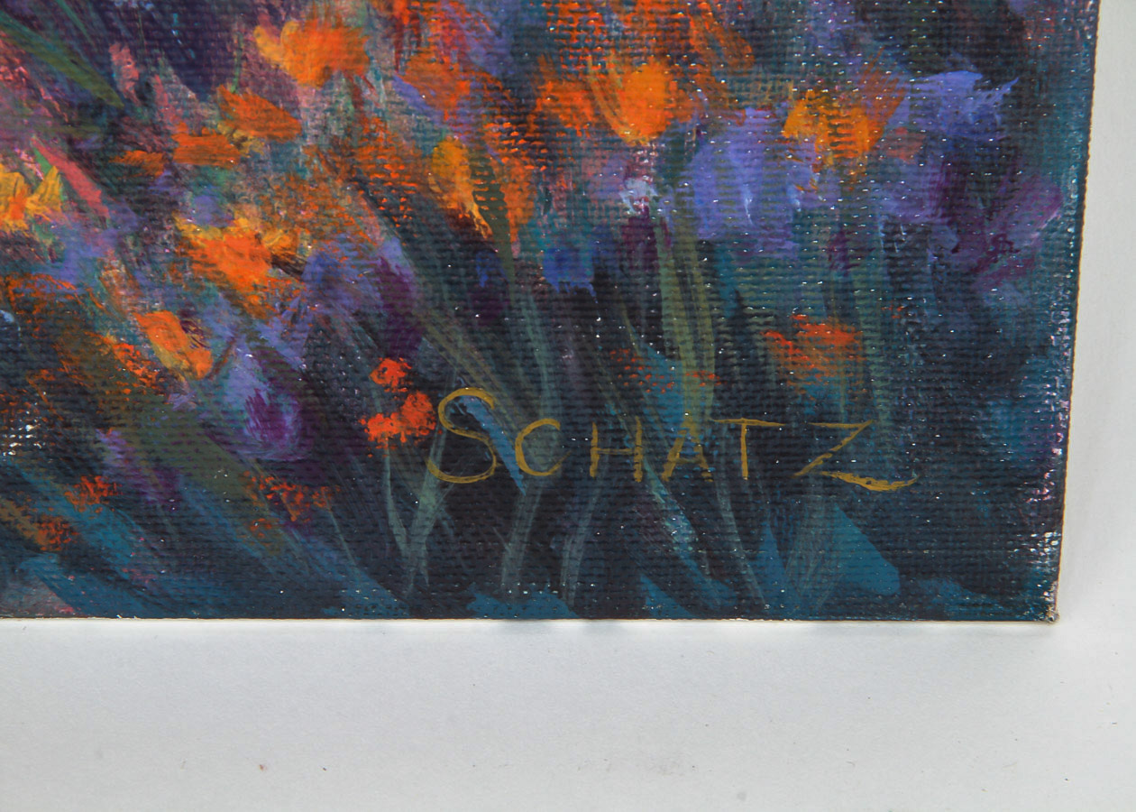 Margaret Schatz Robideaux Oil Painting on Canvas Board "California Springtime"