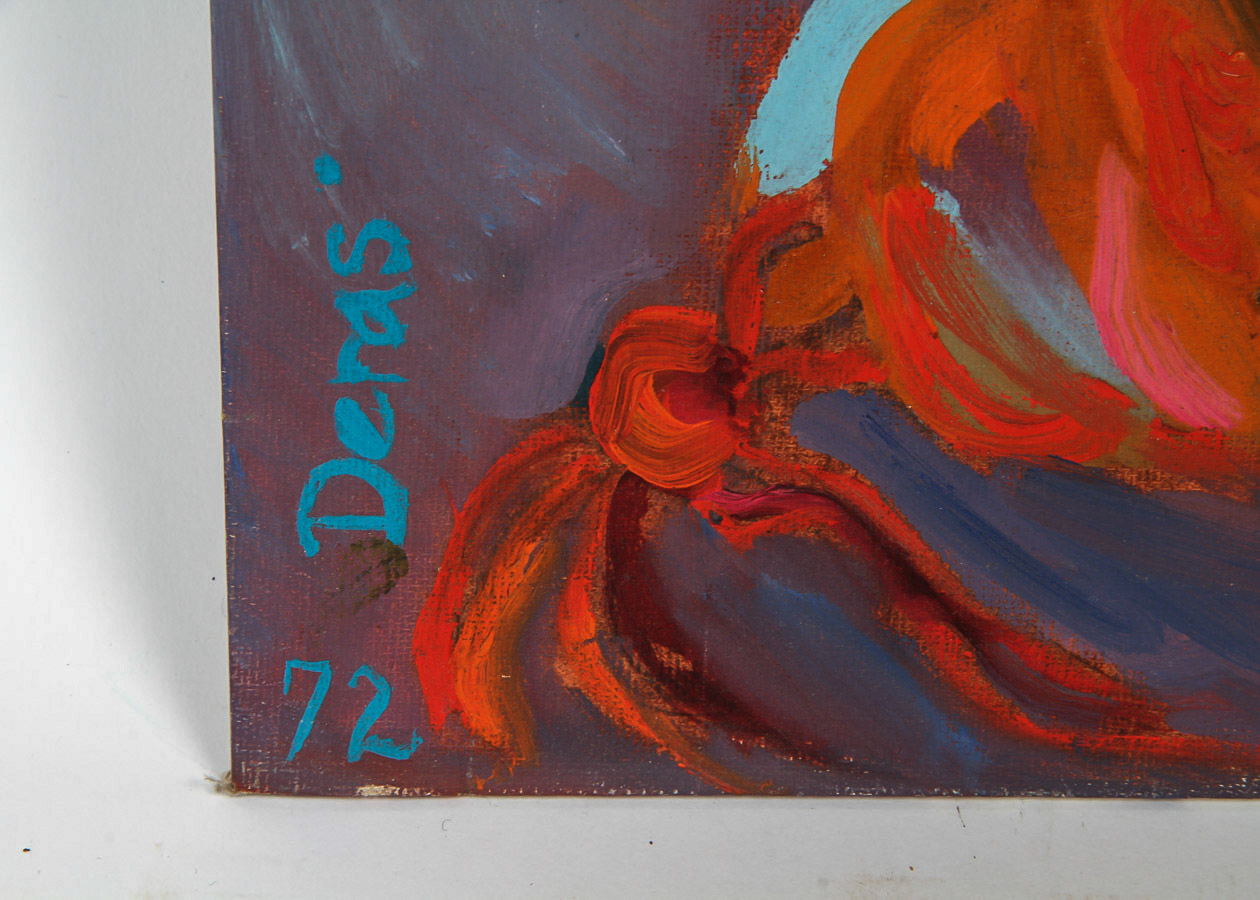 Deras Acrylic Painting on Canvas Board "In the Seraglio"