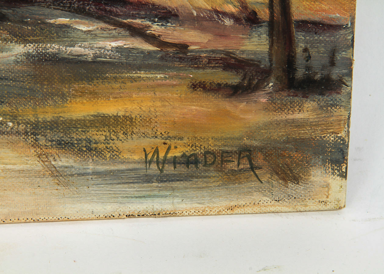 Signed Oil Painting on Canvas Board "View of Montmartre, Paris"