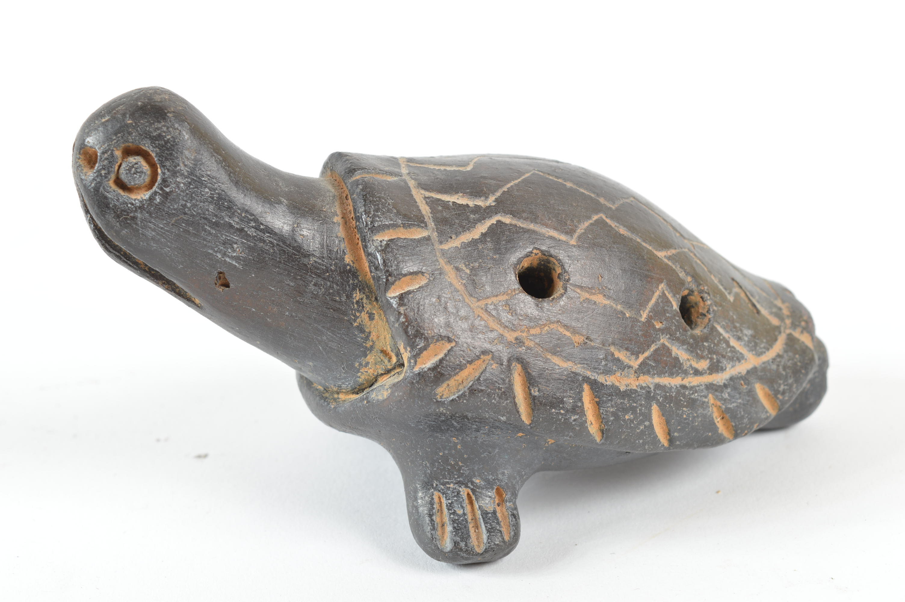 Bird and Turtle Stoneware Ocarinas
