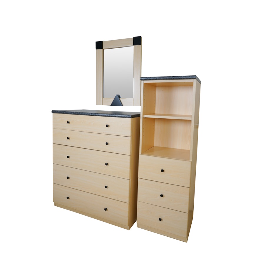 ID Kids Contemporary Cabinet, Dresser and Mirror