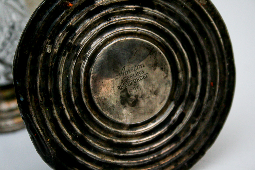 Rogers and Sheffield Weighted Sterling Candlesticks and Shakers