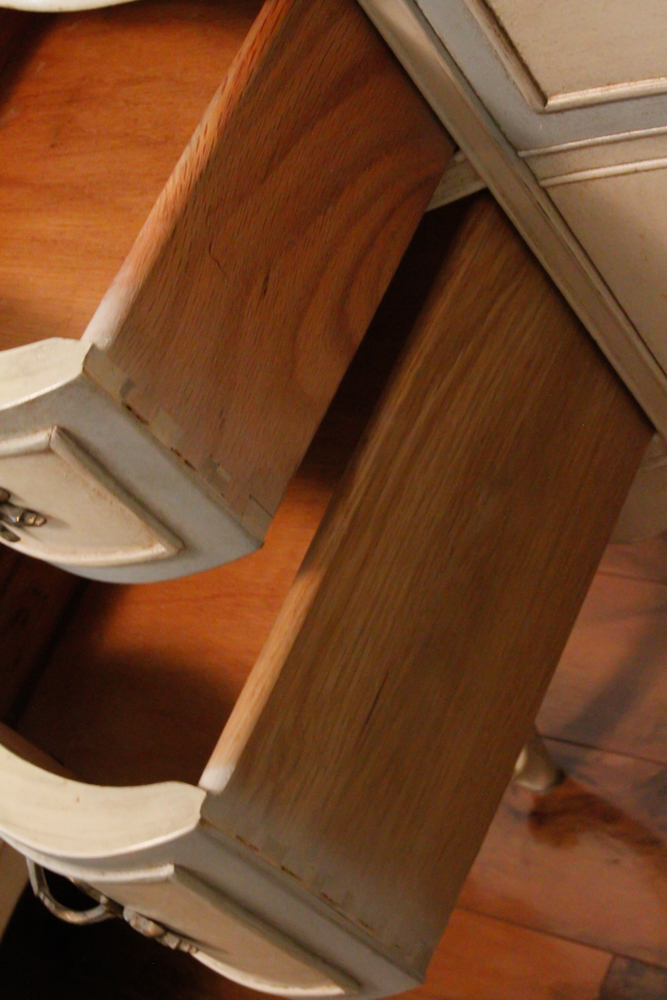 French Provincial Vanity Dresser and Mirror