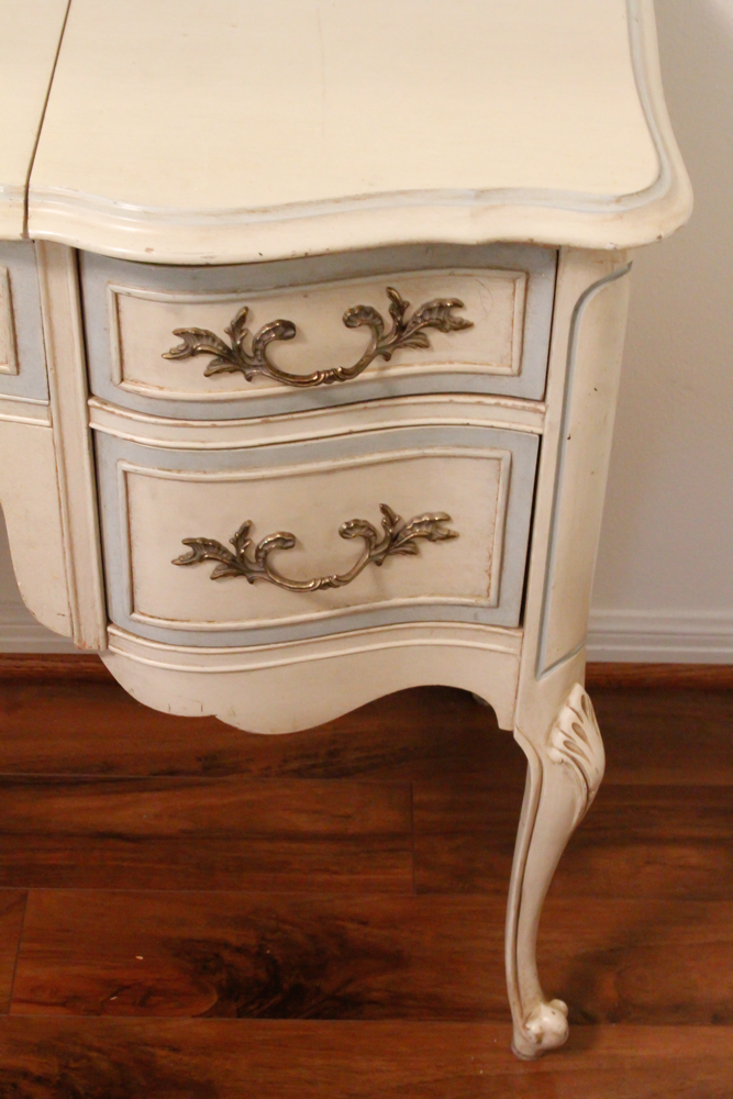 French Provincial Vanity Dresser and Mirror