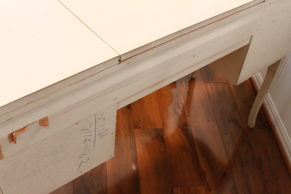 French Provincial Vanity Dresser and Mirror