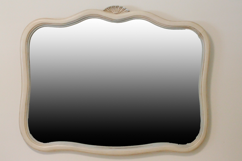 French Provincial Vanity Dresser and Mirror