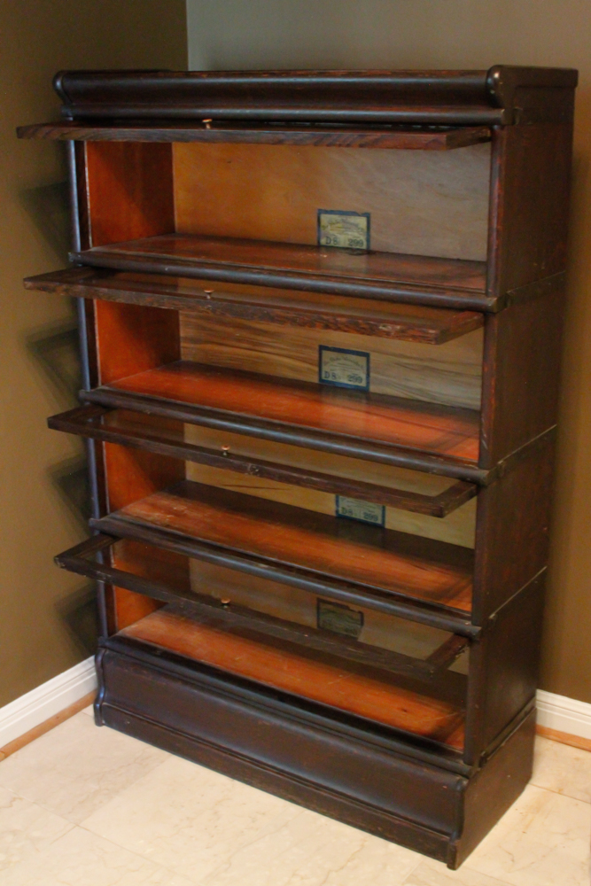 Antique Oak Barrister Bookcase by The Globe-Wernicke Company
