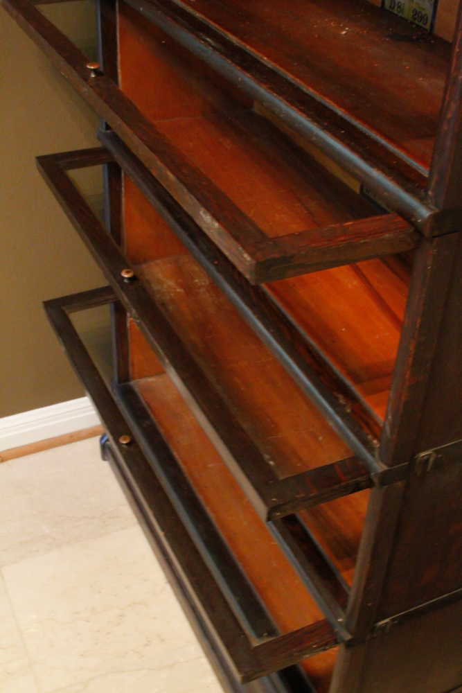 Antique Oak Barrister Bookcase by The Globe-Wernicke Company