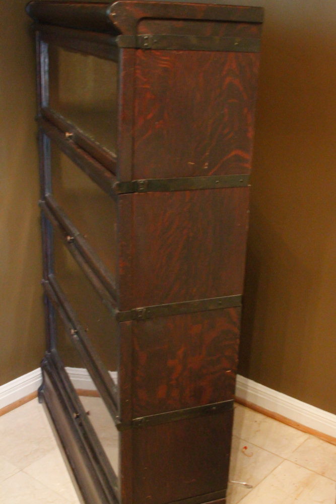 Antique Oak Barrister Bookcase by The Globe-Wernicke Company