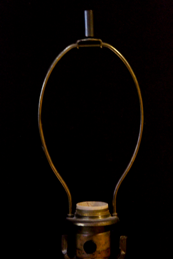 Vintage Beveled Glass and Brass Lamps