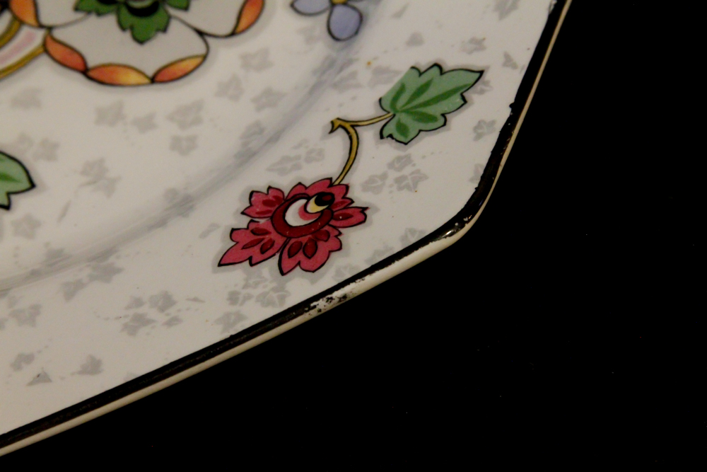 Crown Ducal Ware England "Beaumont Chintz" Salad Bowl and Plates