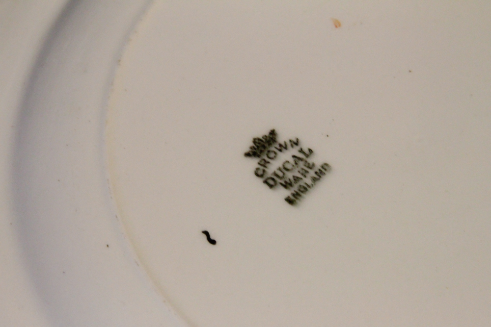 Crown Ducal Ware England "Beaumont Chintz" Salad Bowl and Plates