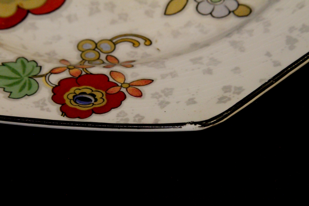 Crown Ducal Ware England "Beaumont Chintz" Salad Bowl and Plates