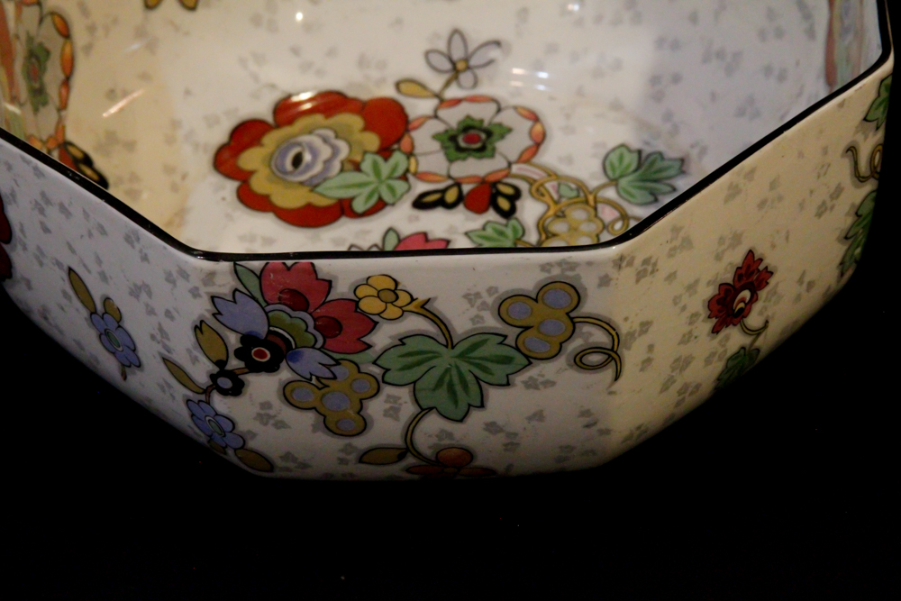 Crown Ducal Ware England "Beaumont Chintz" Salad Bowl and Plates