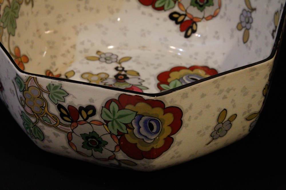 Crown Ducal Ware England "Beaumont Chintz" Salad Bowl and Plates