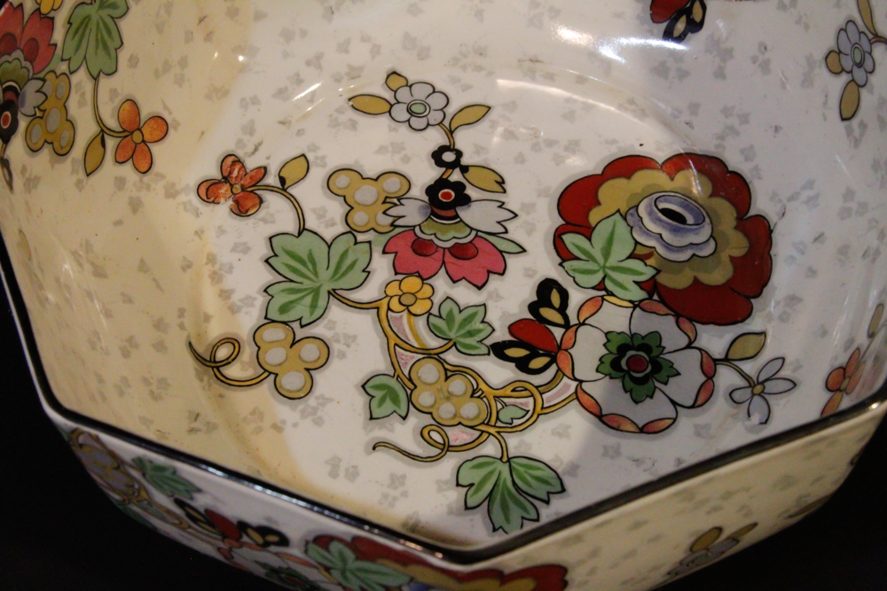 Crown Ducal Ware England "Beaumont Chintz" Salad Bowl and Plates