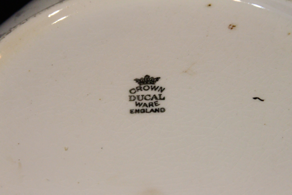 Crown Ducal Ware England "Beaumont Chintz" Salad Bowl and Plates