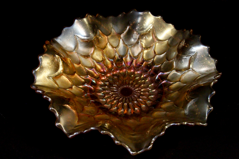 Dugan Marigold Carnival Glass Bowls