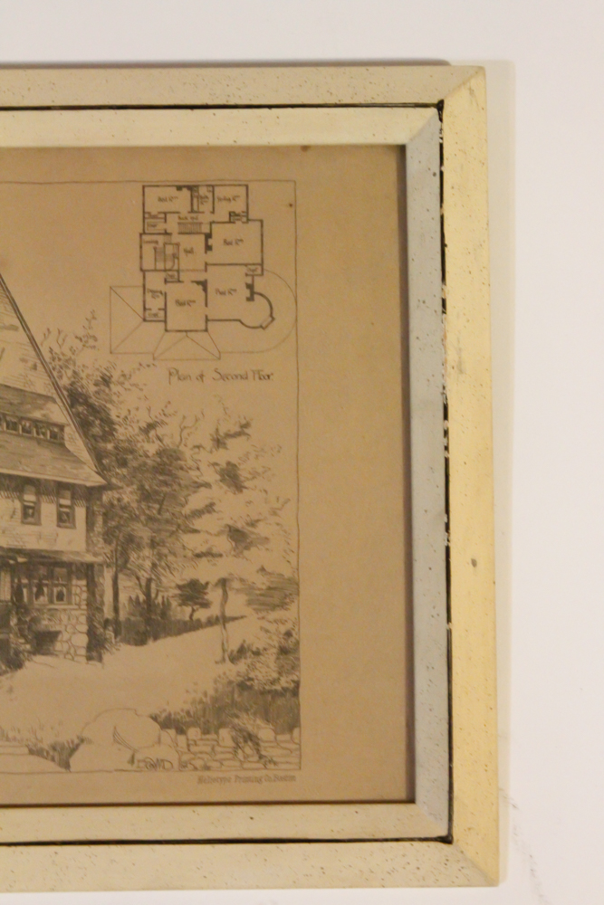 Framed Blueprints from American Architect and Building News