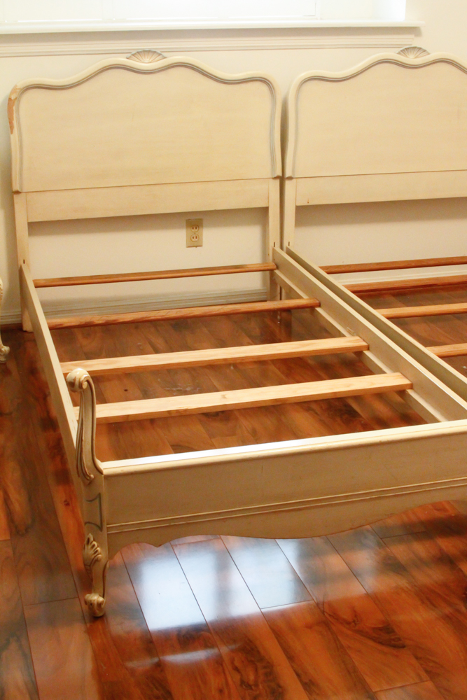 Pair of French Provincial Style Twin Beds