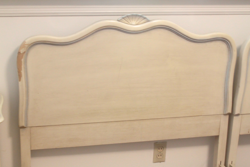 Pair of French Provincial Style Twin Beds