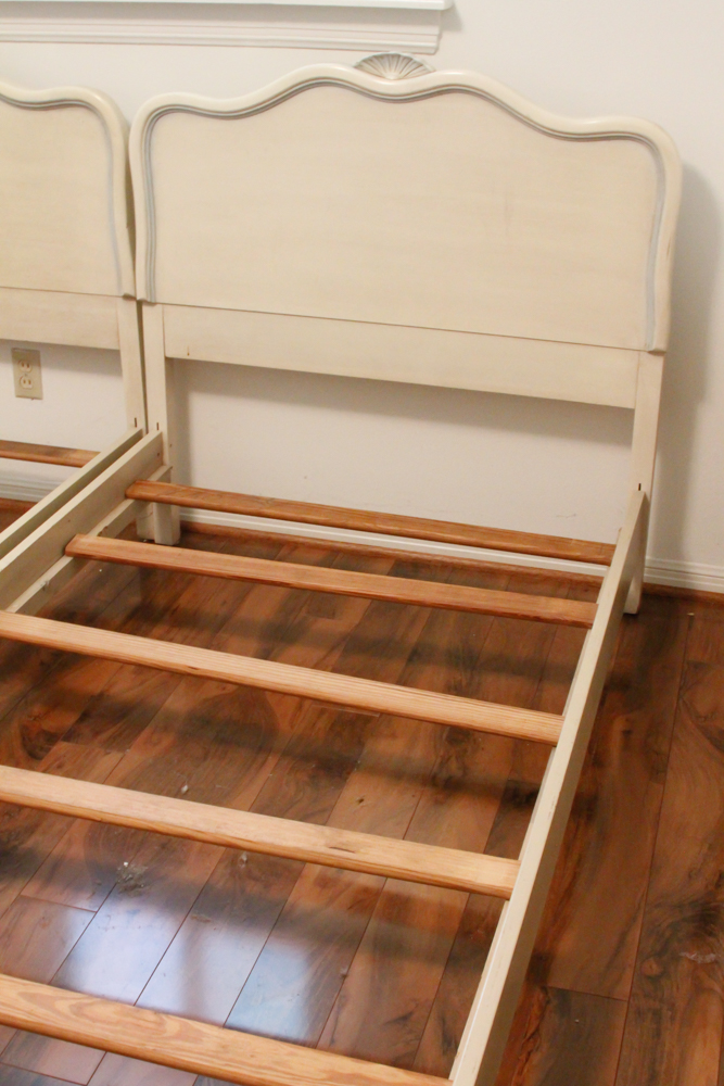 Pair of French Provincial Style Twin Beds