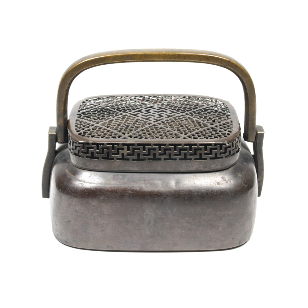 Chinese Bronze Qing Dynasty Bronze Hand Warmer