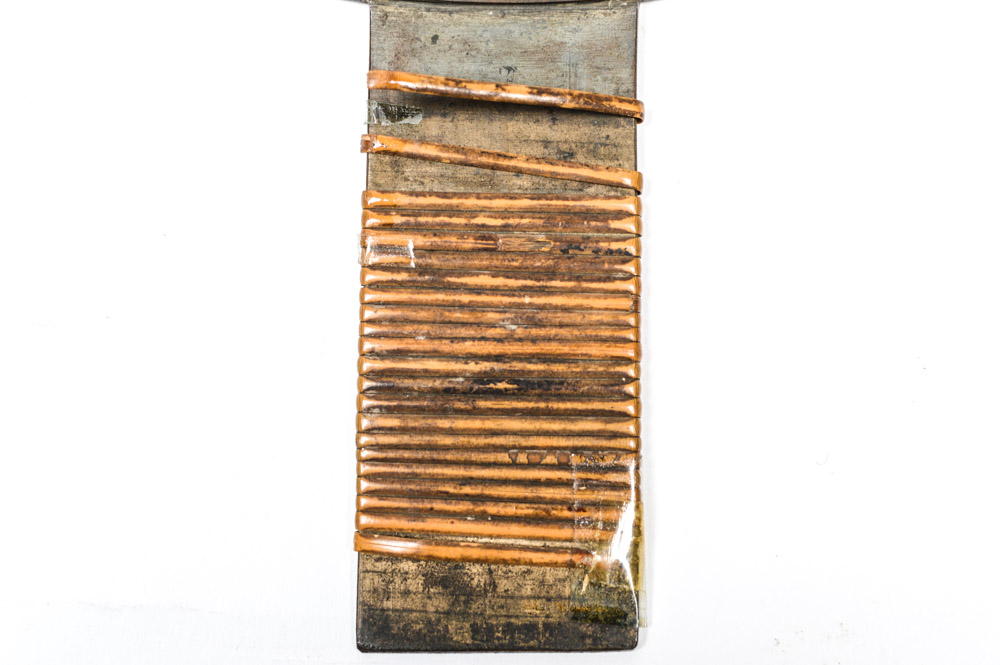 Antique Japanese Copper Mirror Signed Fujiwara Yoshinobu