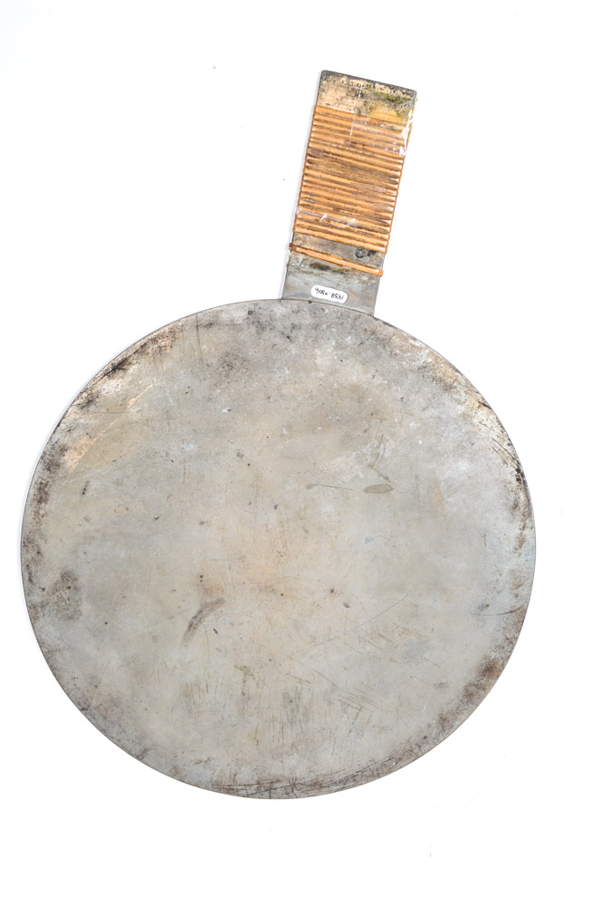 Antique Japanese Copper Mirror Signed Fujiwara Yoshinobu