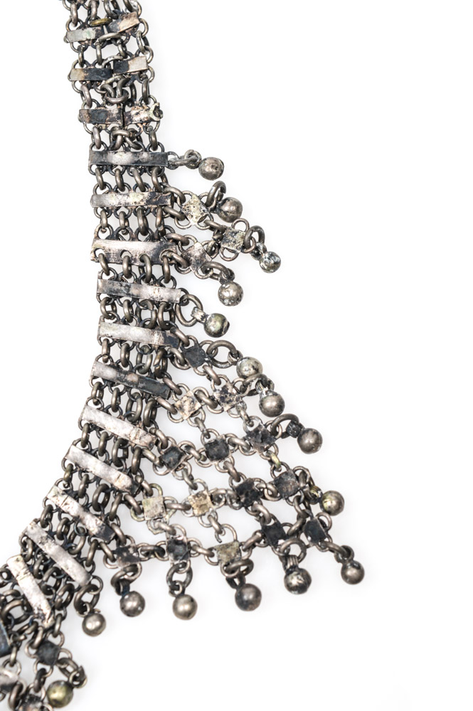 Antique Silver Mail Necklace