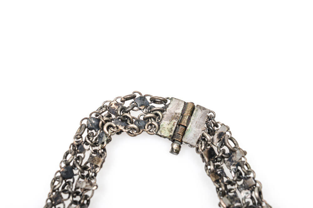 Antique Silver Mail Necklace