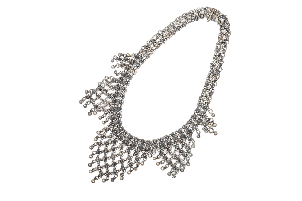 Antique Silver Mail Necklace