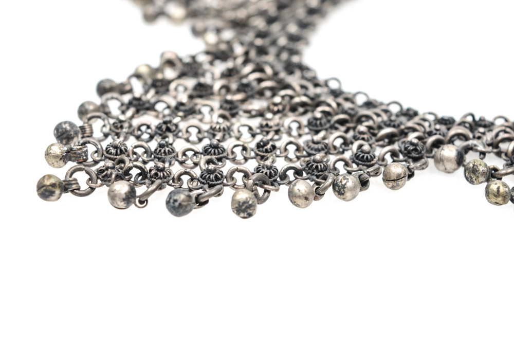 Antique Silver Mail Necklace