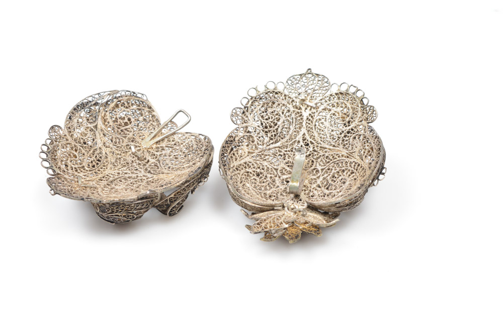 Antique Silver Filigree Ecclesiastic Buckle