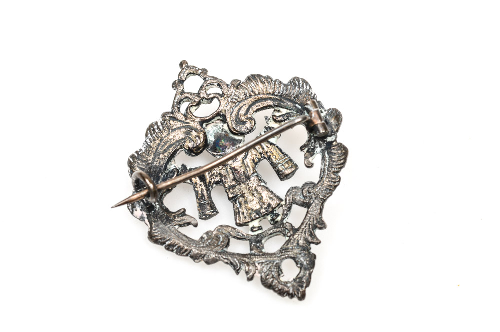 Antique Silver Tone Ecclesiastic Pin