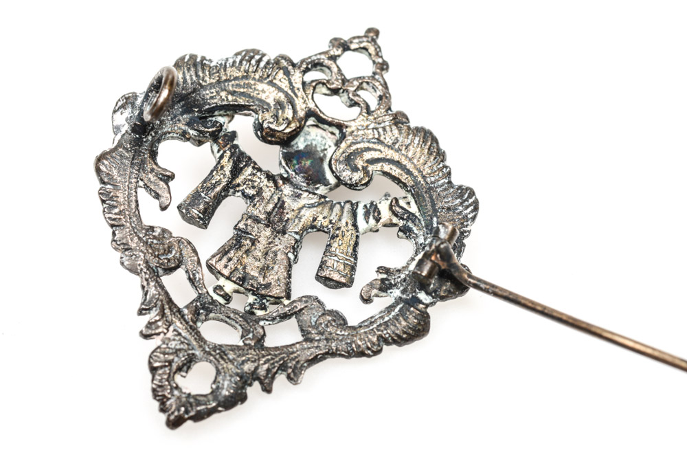 Antique Silver Tone Ecclesiastic Pin