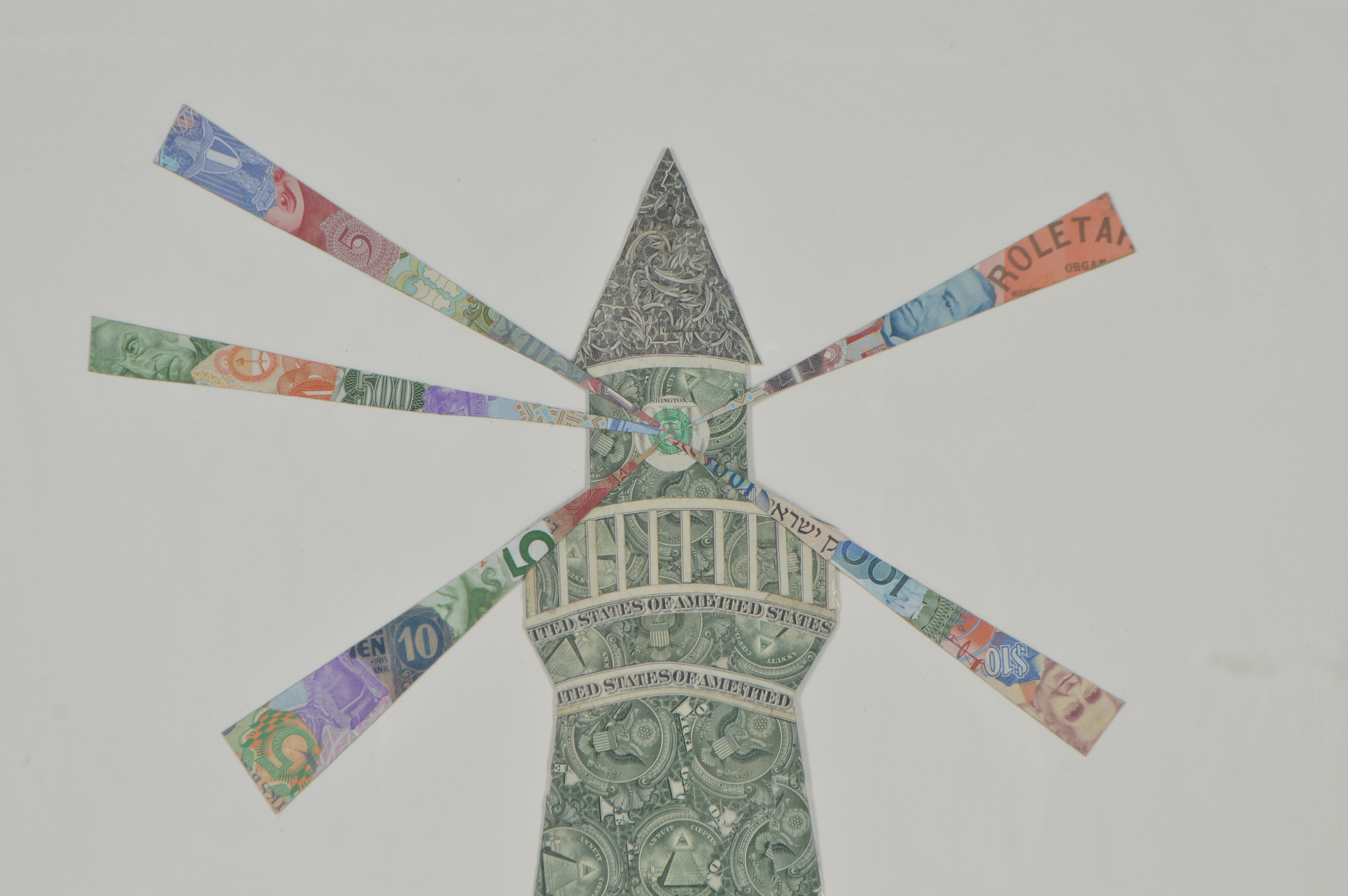 Barton Lidice Beneš Mixed-Media "Money Lighthouse"
