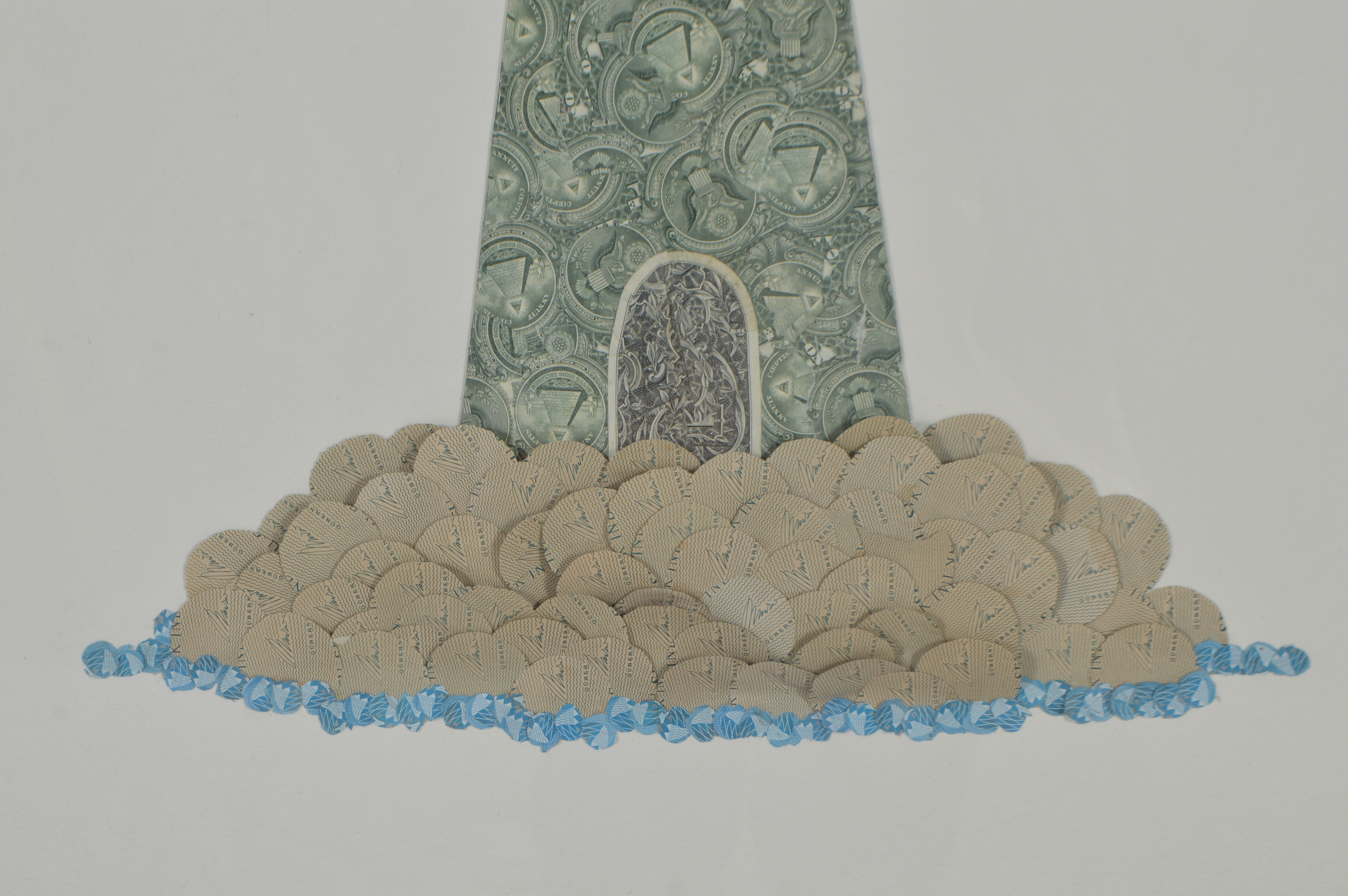 Barton Lidice Beneš Mixed-Media "Money Lighthouse"
