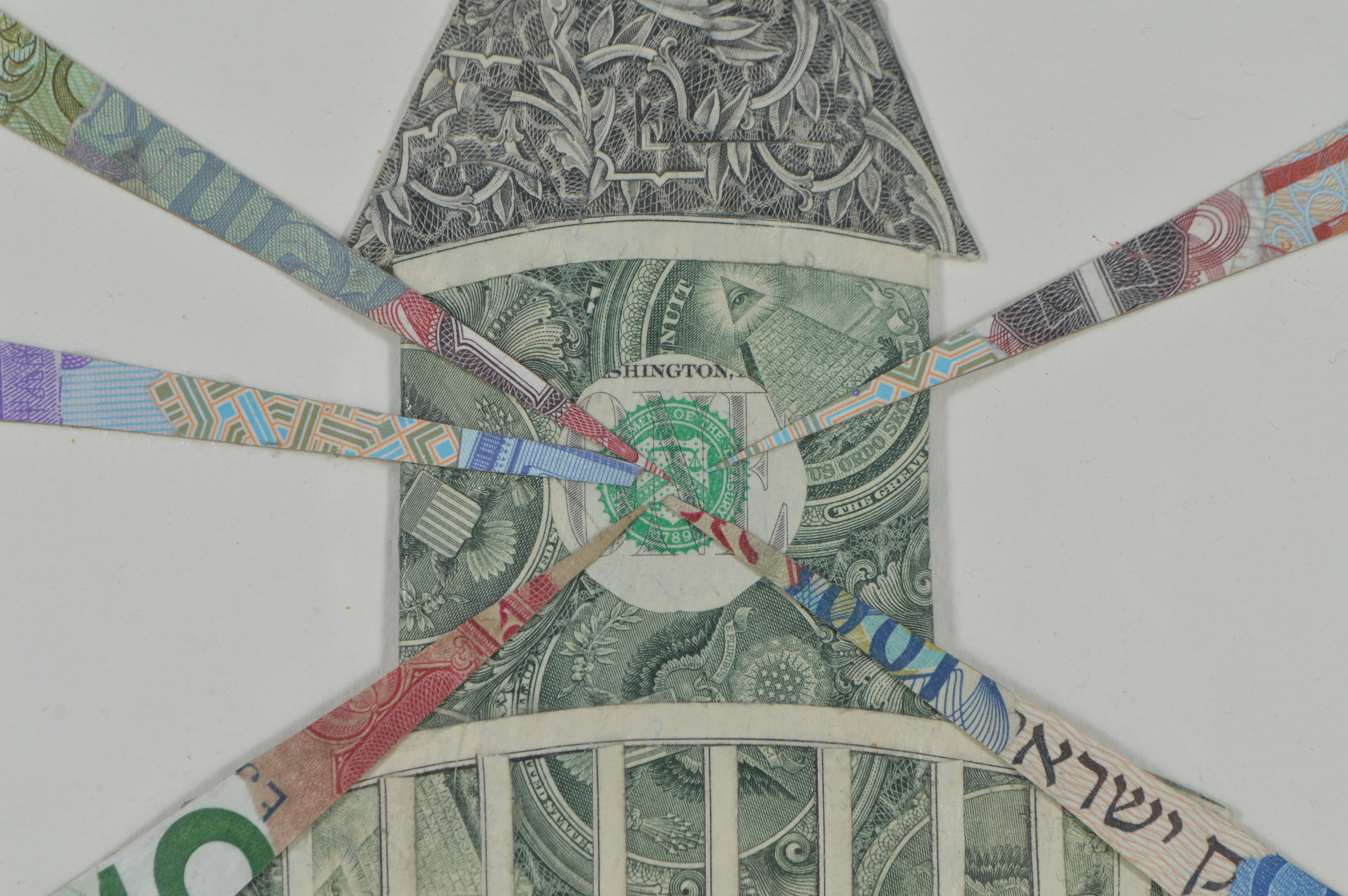 Barton Lidice Beneš Mixed-Media "Money Lighthouse"