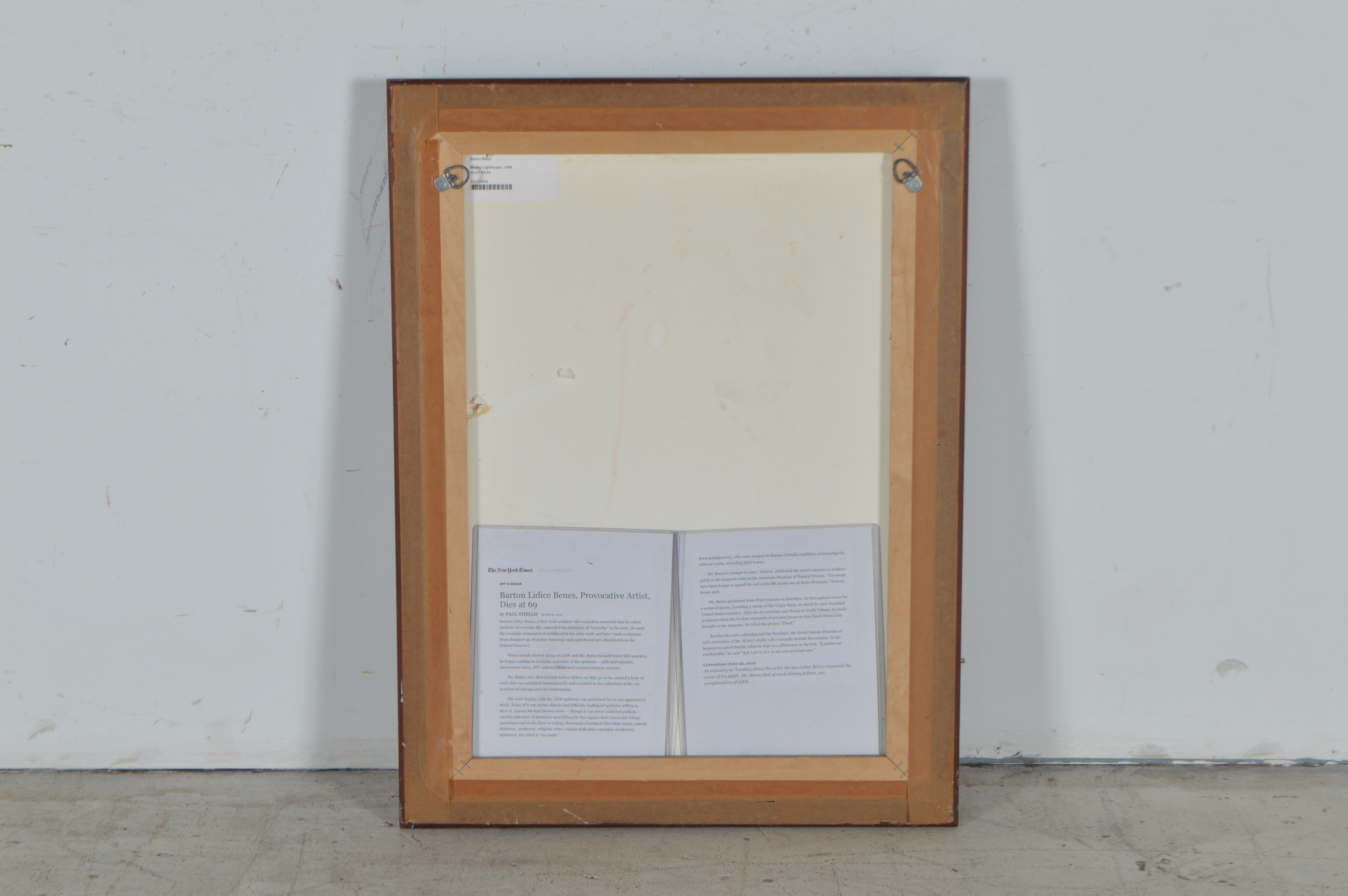 Barton Lidice Beneš Mixed-Media "Money Lighthouse"