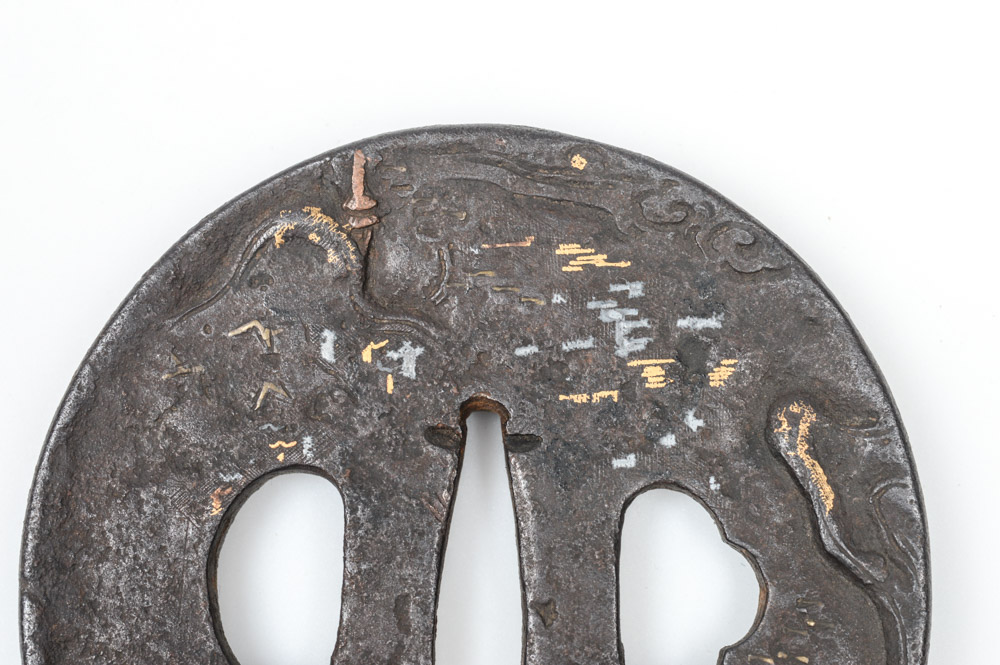 Antique Japanese Tsuba Sword Guard