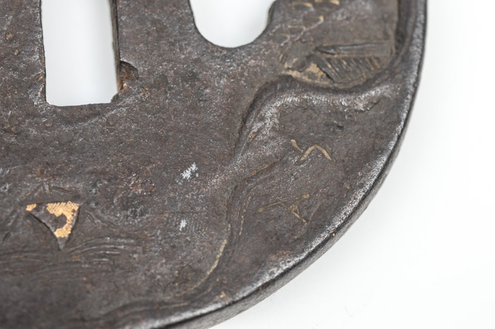 Antique Japanese Tsuba Sword Guard