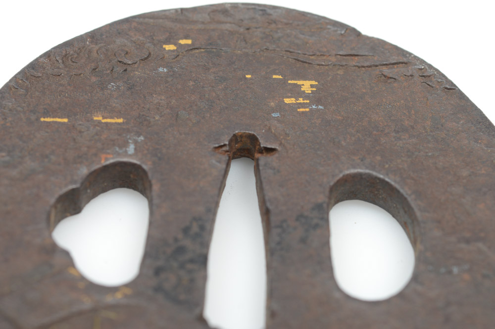 Antique Japanese Tsuba Sword Guard