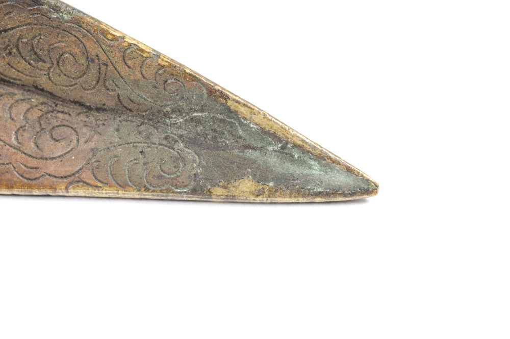 Antique Tibetan Phurba Ritual Dagger with Stand