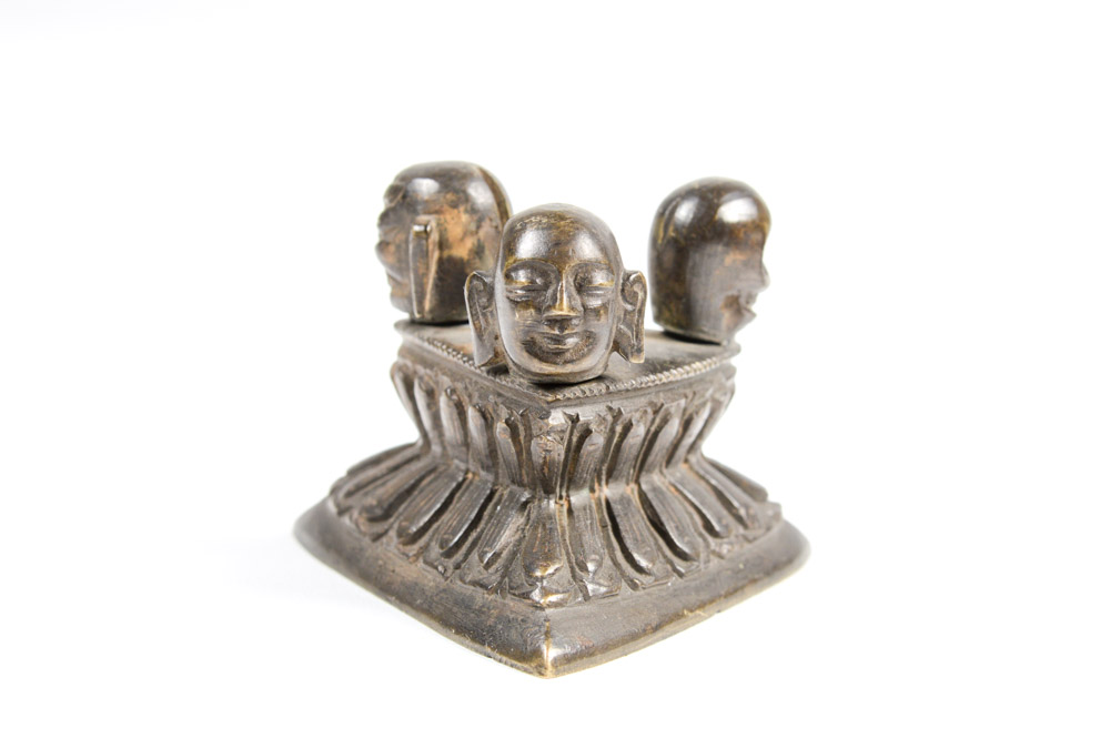 Antique Tibetan Phurba Ritual Dagger with Stand