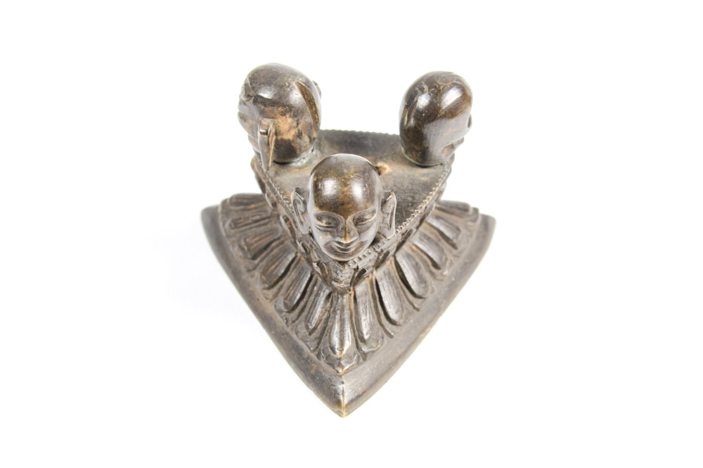 Antique Tibetan Phurba Ritual Dagger with Stand