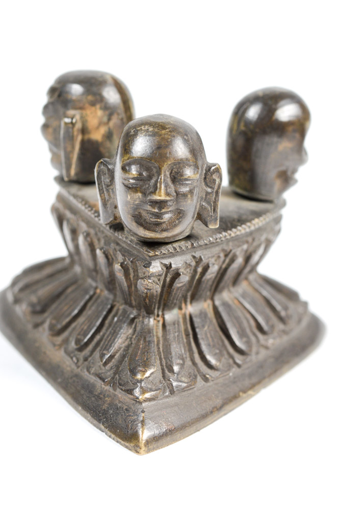 Antique Tibetan Phurba Ritual Dagger with Stand