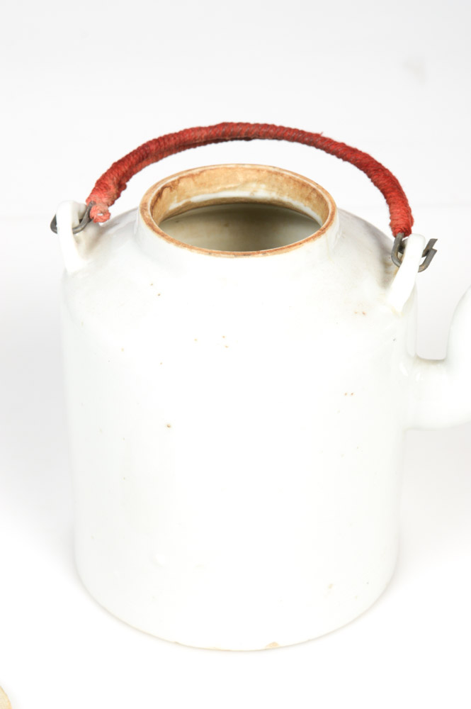 Antique Tea Service and Basket