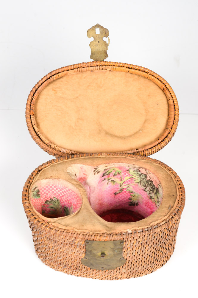 Antique Tea Service and Basket